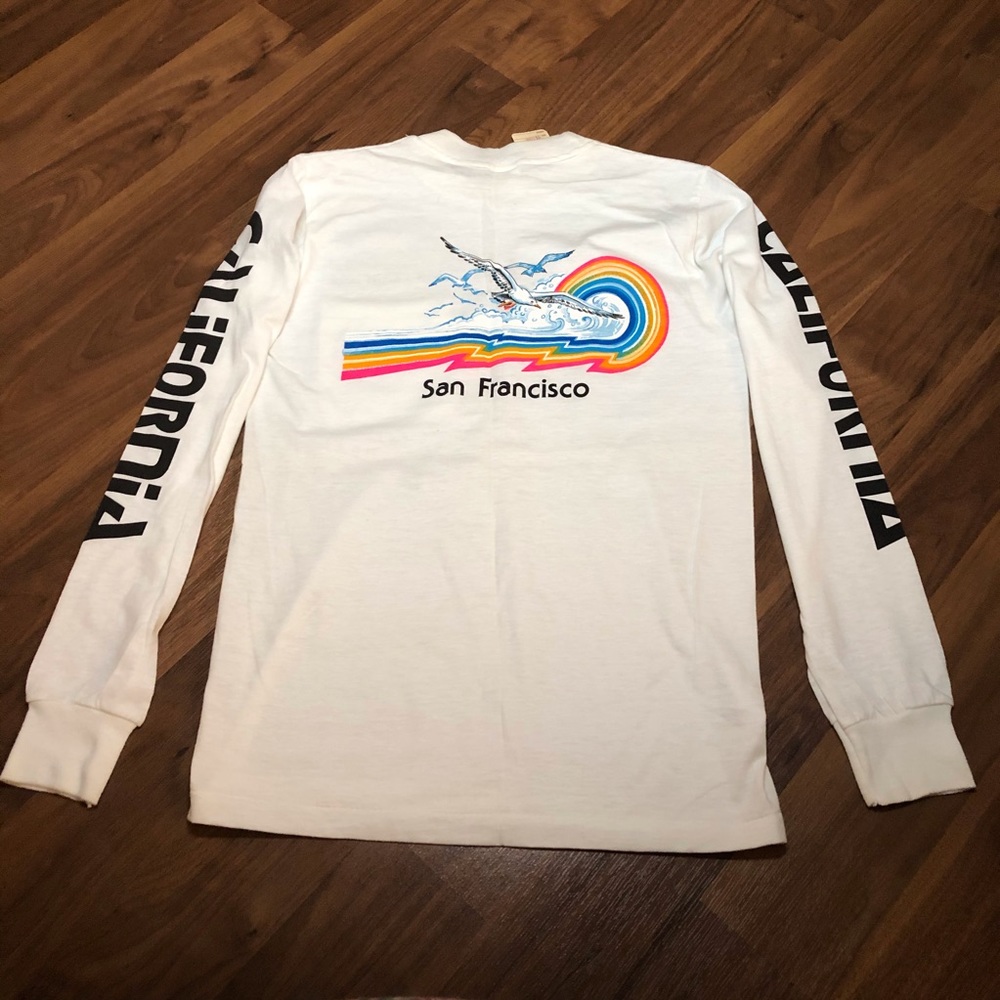90’s San Francisco Seagull Rainbow Longsleeve